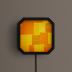 Strata Plug-In Wall / Ceiling Light - Blackened Brass / Harvest Patchwork