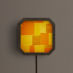 Strata Plug-In Wall / Ceiling Light - Pewter / Harvest Patchwork