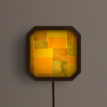 Strata Plug-In Wall / Ceiling Light - Patina Brass / Algae Patchwork