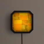 Strata Plug-In Wall / Ceiling Light - Blackened Brass / Algae Patchwork