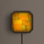 Strata Plug-In Wall / Ceiling Light - Pewter / Algae Patchwork