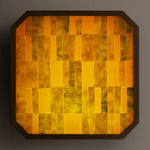 Strata Wall / Ceiling Light - Patina Brass / Algae Patchwork