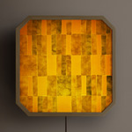 Strata Plug-In Wall / Ceiling Light - Brass / Algae Patchwork