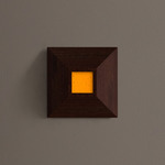 Mira Wall / Ceiling Light - Dark Leopardwood / Olive Solid