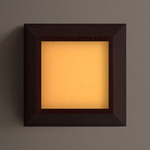 Mira Wall / Ceiling Light - Dark Leopardwood / Almond Solid