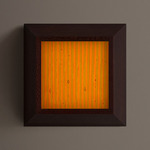 Mira Wall / Ceiling Light - Dark Leopardwood / Zinnia Stripes
