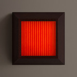 Mira Wall / Ceiling Light - Dark Leopardwood / Garnet Stripes