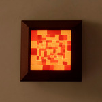 Mira Wall / Ceiling Light - Dark Leopardwood / Canyon Mosaic