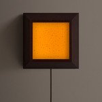 Mira Plug-In Wall / Ceiling Light - Dark Leopardwood / Olive Solid