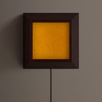 Mira Plug-In Wall / Ceiling Light - Dark Leopardwood / Pecan Solid