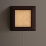 Mira Plug-In Wall / Ceiling Light - Dark Leopardwood / Cirrus Powder