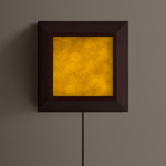 Mira Plug-In Wall / Ceiling Light - Dark Leopardwood / Moss Powder