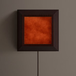 Mira Plug-In Wall / Ceiling Light - Dark Leopardwood / Plum Powder