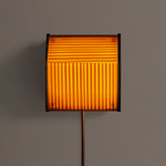 Lyra Plug-In Wall / Ceiling Light - Patina Brass / Zinna Basketweave
