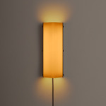 Verso Plug-In Wall / Ceiling Light - Pewter / Almond Solid