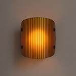 Onda Wall Sconce - Blackened Brass / Zinnia Stripes