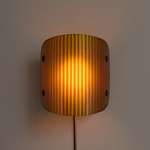 Onda Plug-In Wall Sconce - Patina Brass / Zinnia Stripes
