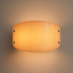Onda Wall Sconce - Blackened Brass / Vellum Stripes