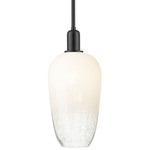 Brookhaven Flute Stem Pendant - Matte Black / Brookhaven Opal