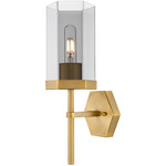 Blakeley Wall Sconce - Brushed Brass / Smoke