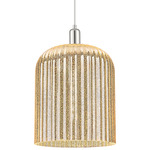 Bridal Veil 716 Pendant - Polished Nickel / Mercury