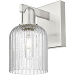Bridal Veil Wall Sconce - Brushed Satin Nickel / Seedy