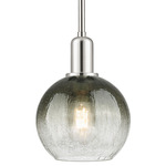 Brookhaven Globe Stem Pendant - Polished Nickel / Brookhaven Slate