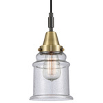 Canton 447 Pendant - Black / Antique Brass / Seedy