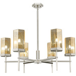 Blakeley Chandelier - Satin Nickel / Mercury Blakeley Chandelier - Satin Nickel / Mercury