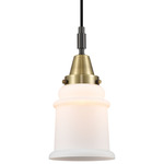Canton 447 Pendant - Black / Antique Brass / Matte White