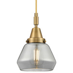 Fulton 447 Pendant - Brushed Brass / Light Smoke