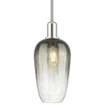 Brookhaven Flute Stem Pendant - Polished Nickel / Brookhaven Slate