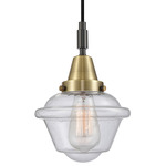 Oxford 447 Pendant - Black / Antique Brass / Seedy