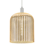 Bridal Veil 716 Pendant - Brushed Satin Nickel / Mercury