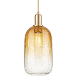 Brookhaven Cloche Pendant - Champagne Bronze / Brookhaven Amber