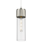 Bolivar Cord Pendant - Polished Nickel / Clear