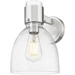 Lawton Bell Wall Sconce - Satin Nickel / Seedy