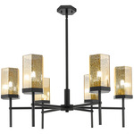 Blakeley Chandelier - Matte Black / Mercury Blakeley Chandelier - Matte Black / Mercury