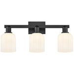 Bridal Veil 716 Bathroom Vanity Light - Matte Black / Gloss White