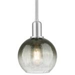 Brookhaven Globe Stem Pendant - Brushed Satin Nickel / Brookhaven Slate