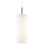Blakeley Pendant - Polished Nickel / Matte White