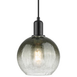 Brookhaven Globe Pendant - Matte Black / Brookhaven Slate