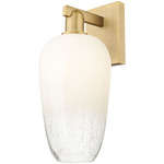 Brookhaven Flute Wall Sconce - Brushed Brass / Brookhaven Opal
