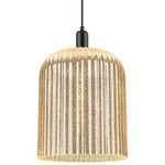 Bridal Veil 716 Pendant - Matte Black / Mercury