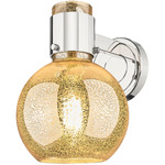 Lawton Sphere Wall Sconce - Polished Nickel / Mercury