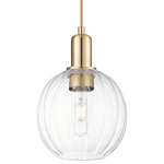 Preston Globe Pendant - Champagne Bronze / Clear