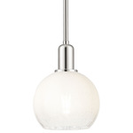 Brookhaven Globe Stem Pendant - Polished Nickel / Brookhaven Opal