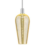 Chelsea Stem Pendant - Brushed Satin Nickel / Mercury