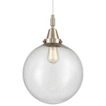 Beacon 447 Cord Pendant - Brushed Satin Nickel / Seedy Beacon 447 Cord Pendant - Brushed Satin Nickel / Seedy