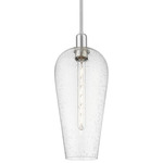 Chelsea Stem Pendant - Brushed Satin Nickel / Seedy